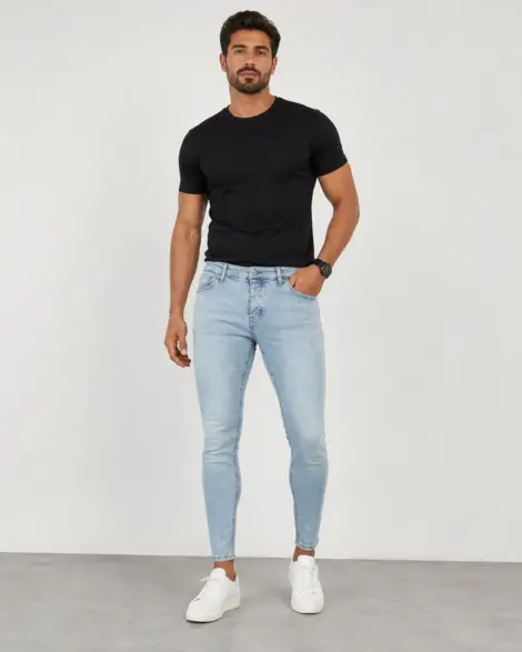 Jean Bleu Clair Slim Clean