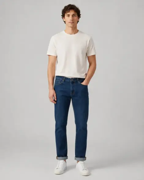 Jean Bleu Foncé Straight Classic