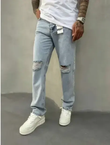 Jean Destroy Délavé Streetwear