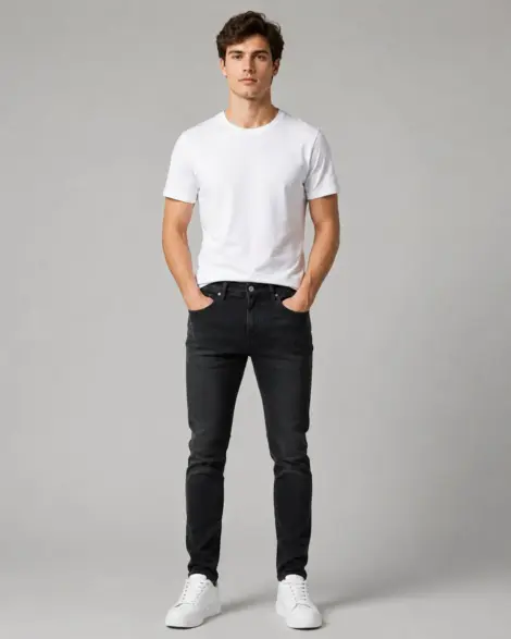 Jean Noir Slim Stretch