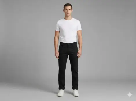 Jean Noir Slim Turn-Up