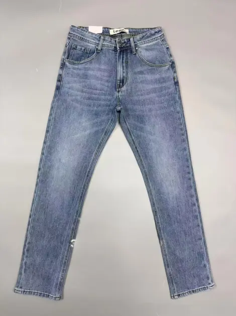 Jean uni bleu homme coupe SLIM FIT