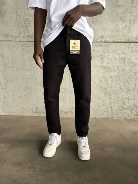 Jean uni homme noir BOYFRIEND FIT