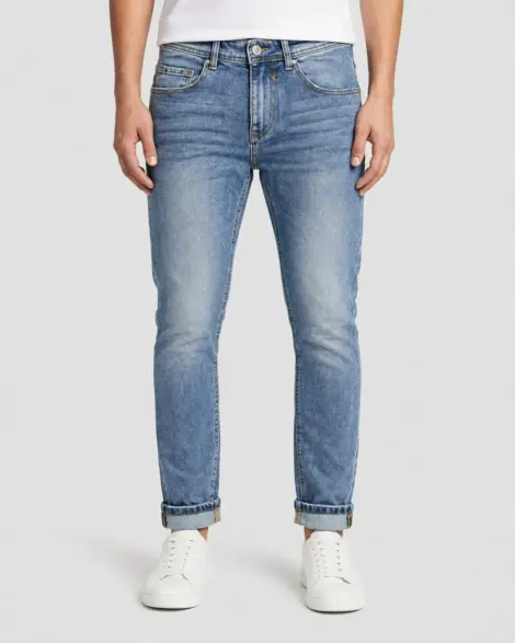 Jean Washed Effet Usé Trend