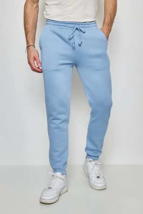 JOGGING UNI HOMME AVEC CORDON ET SERRAGE CHEVILLE
