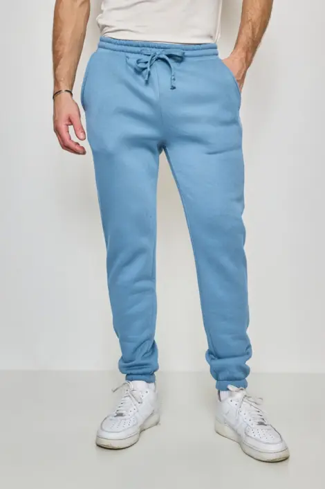 JOGGING UNI HOMME AVEC CORDON ET SERRAGE CHEVILLE