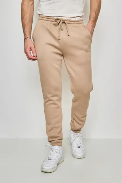 JOGGING UNI HOMME AVEC CORDON ET SERRAGE CHEVILLE