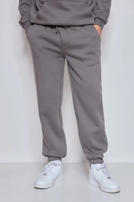 JOGGING UNI HOMME AVEC CORDON ET SERRAGE CHEVILLE