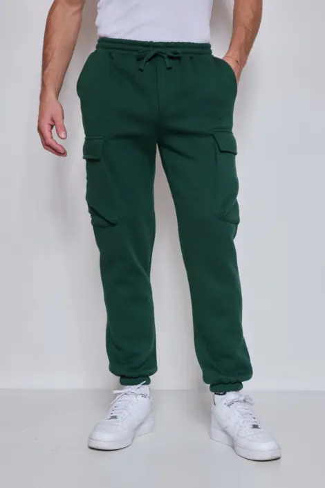 JOGGING UNI HOMME AVEC CORDON ET SERRAGE CHEVILLE