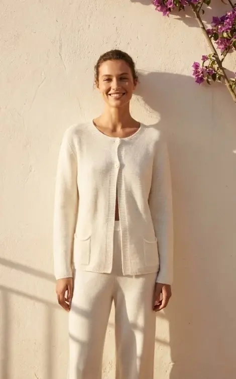 Cardigan en maille printemps