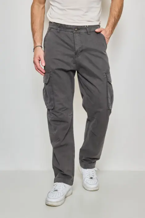 PANTALON CARGO UNI HOMME BAGGY