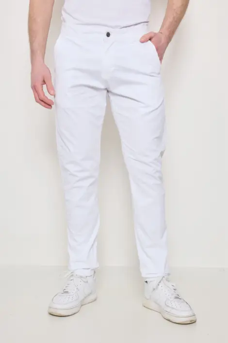 PANTALON CHINO SIMPLE UNI HOMME
