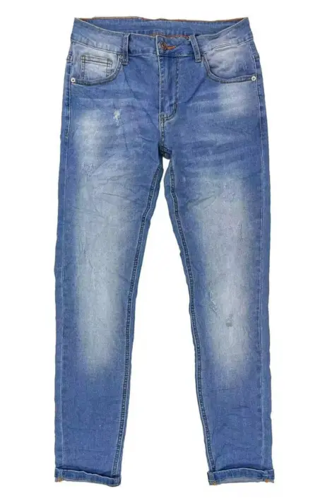 Pantalon jean homme effet délavé usé