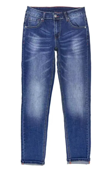 Pantalon jean homme effet délavé usé