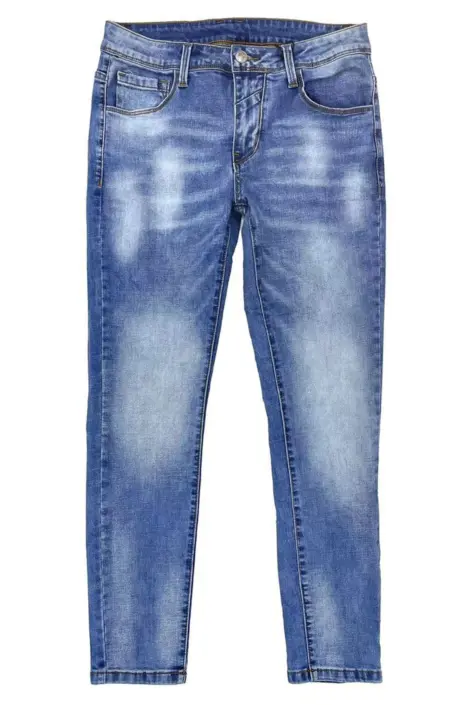 Pantalon jean homme effet délavé usé