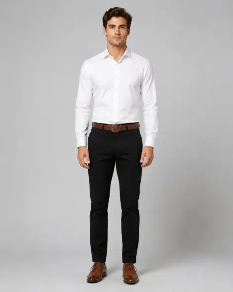 Pantalon Noir Slim Élégance