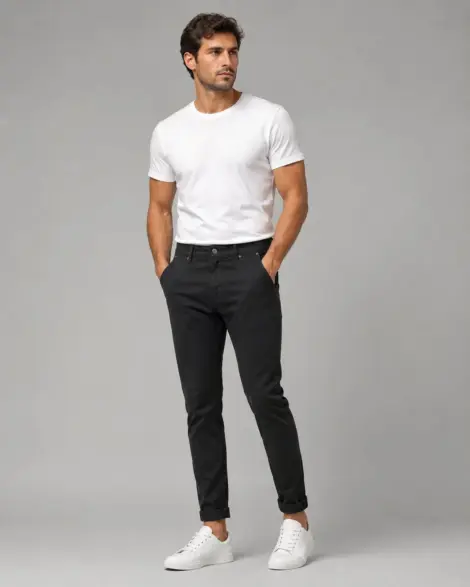 Pantalon Noir Slim Élégance