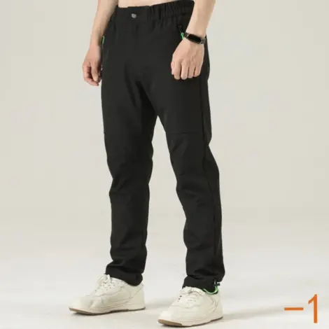 Pantalon uni elastique cintré Homme
