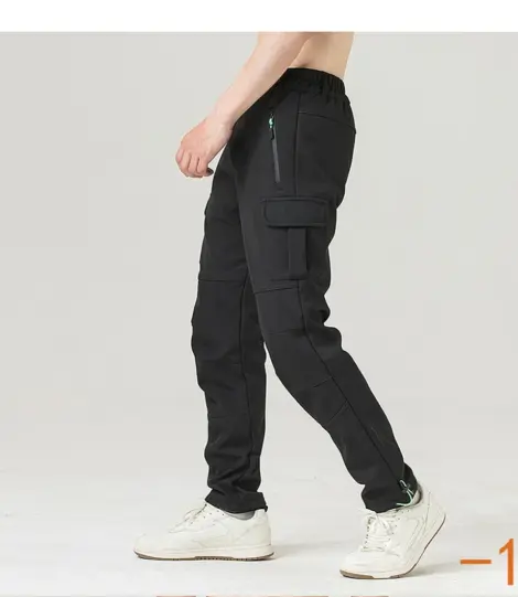 Pantalon uni elastique cintré Homme
