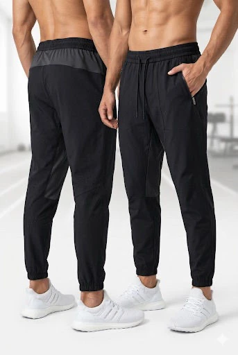 Pantalon uni homme, sport performance, alliance confort thermique et design