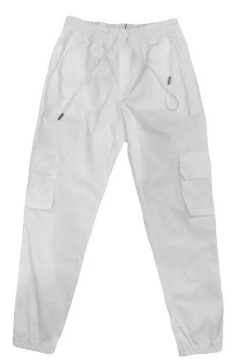 Pantalon uni jogging cargo homme