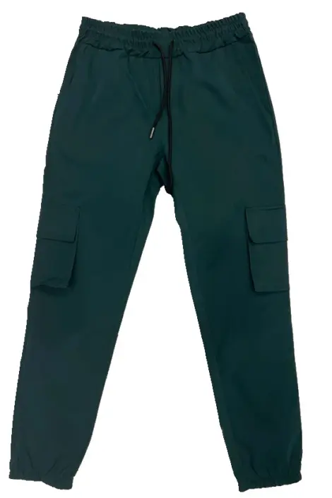 Pantalon uni jogging cargo homme