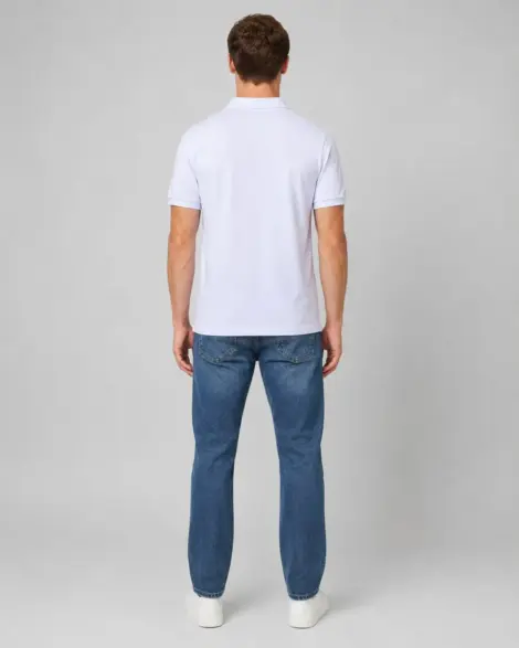 Polo Blanc Slim Classic