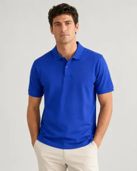 Polo Bleu Royal Classic
