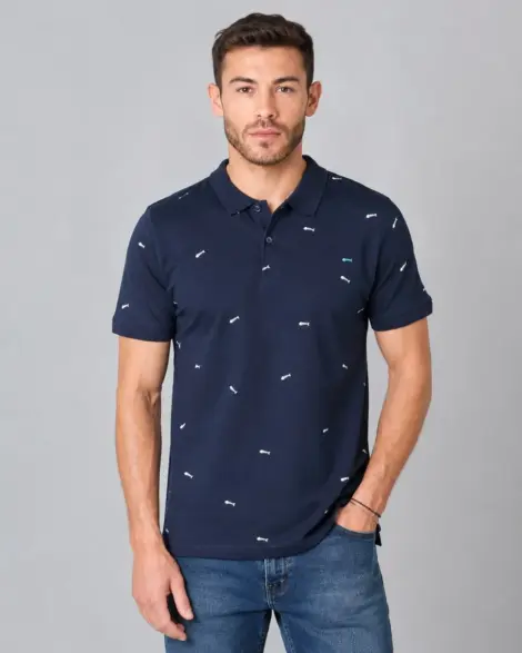Polo Marine Fish Pattern