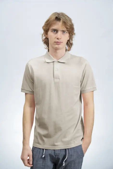 Polo uni simple homme