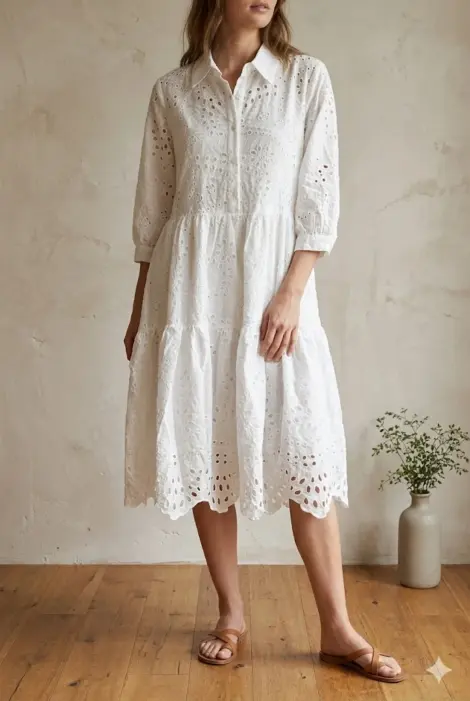 Robe broderie anglaise