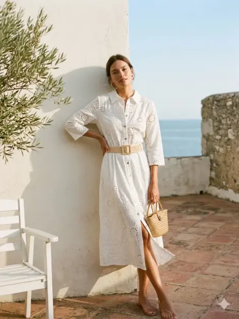 Robe broderie anglaise