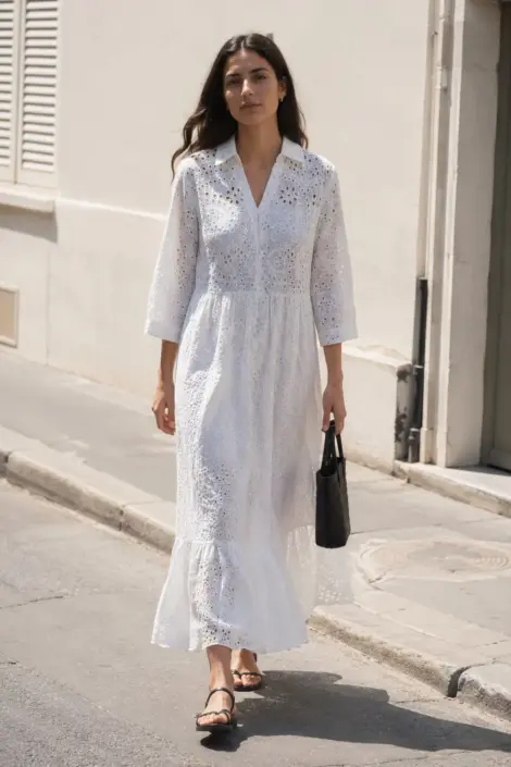 Robe manches mi longues