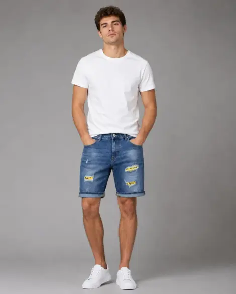 Short Jean Destroy Patch Urban