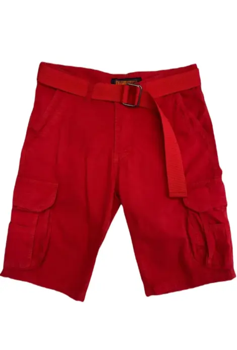 Short uni cargo homme