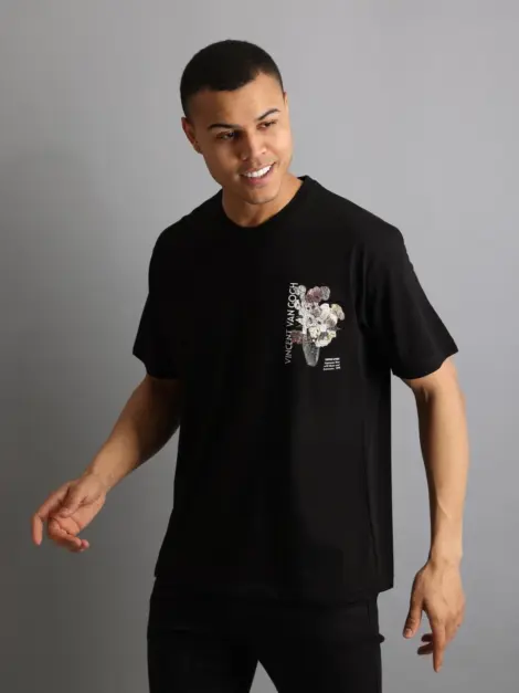 T-shirt Artistique Vert Sauge