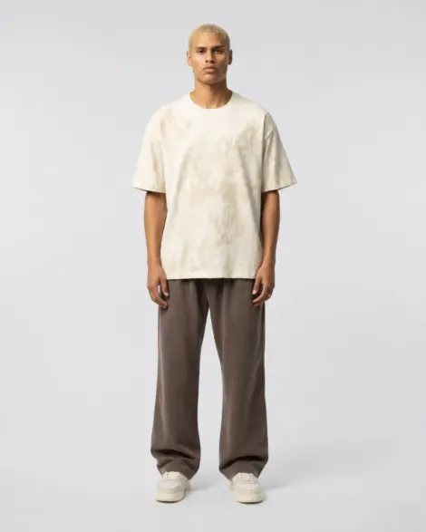 T-shirt Beige Oversize Washed