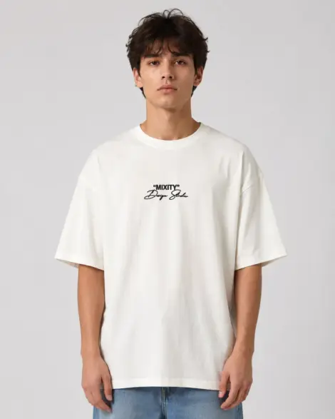 T-shirt Blanc Artistic Back