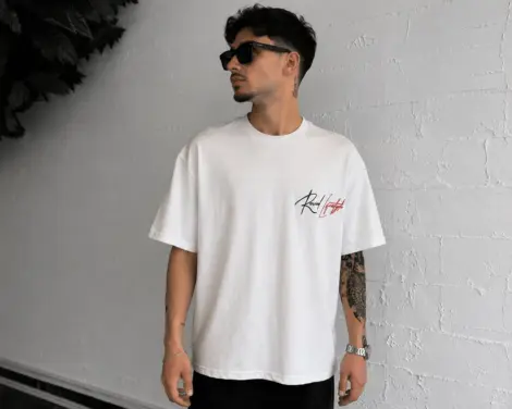 T-shirt Blanc Logo Street