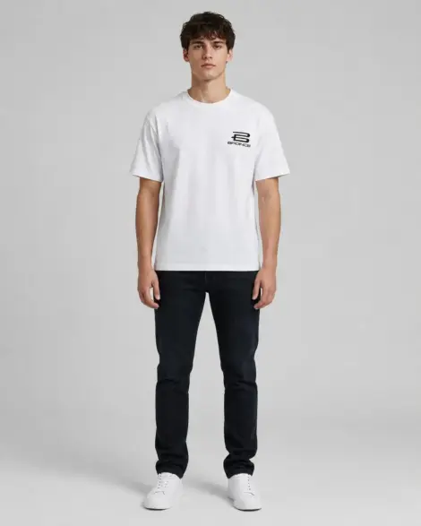 T-shirt Blanc Logo Street