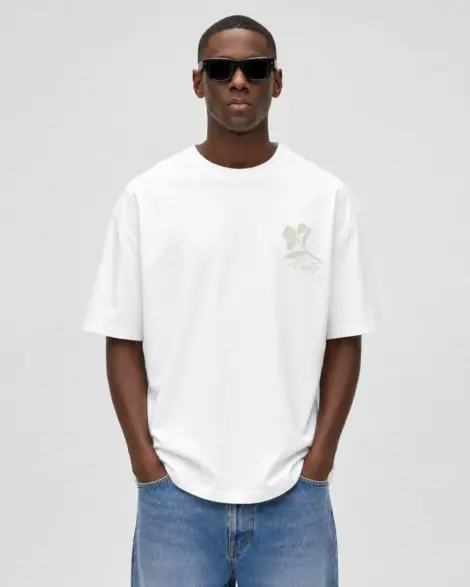 T-shirt Blanc Mixity Floral