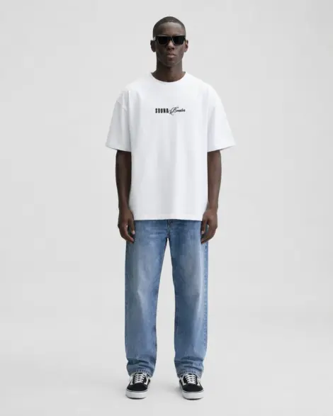 T-shirt Blanc SOUND Graphic