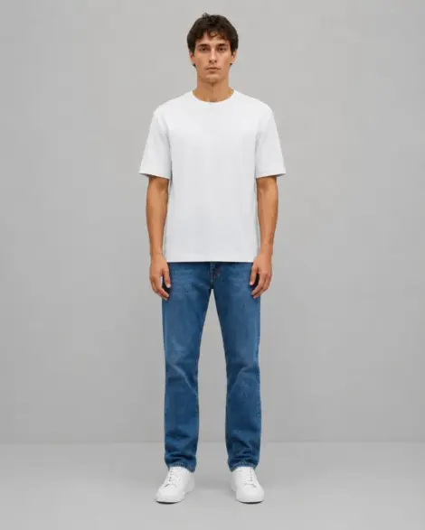 T-shirt Blanc Texture Minimal