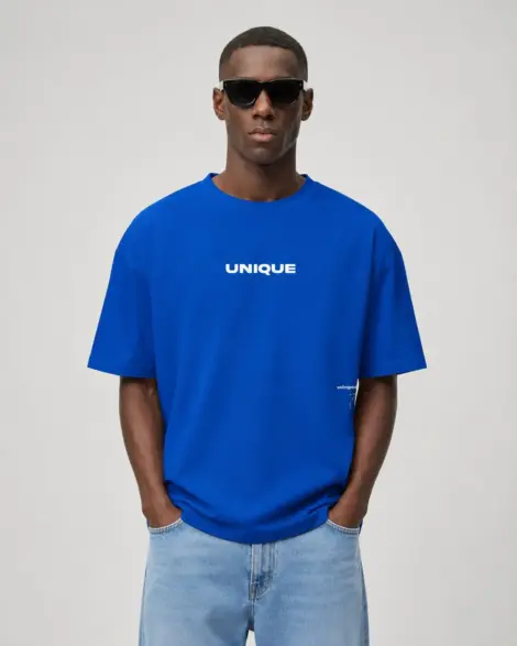T-shirt Bleu Graphic Street