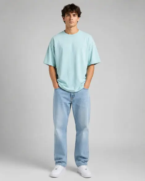 T-shirt Bleu Pastel Oversize