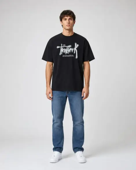 T-shirt Graphique Multicolore