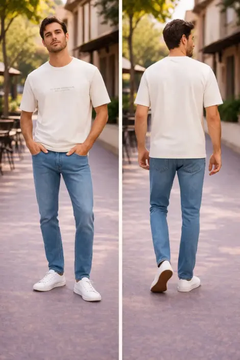 T-shirt Homme Minimal Message Poitrine
