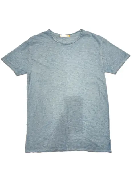 T-shirt Homme Uni délavé col rond coupe regular