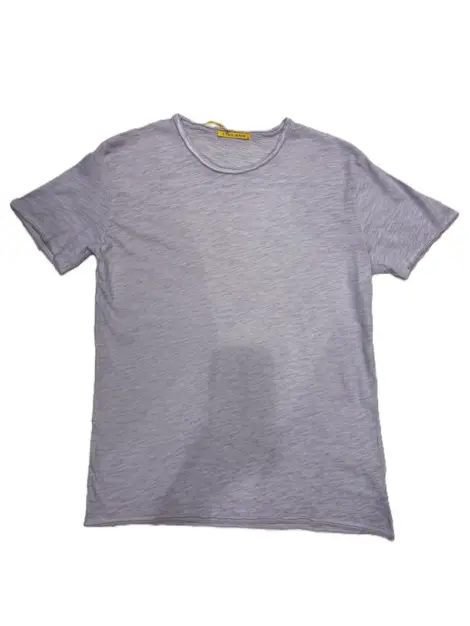 T-shirt Homme Uni délavé col rond coupe regular
