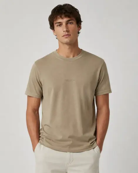T-shirt Kaki Minimal Casual